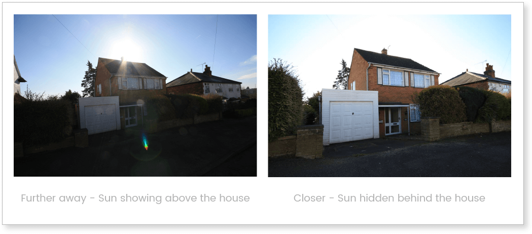 Bright Sun And Dark Shadows Property Photography - Garage (1062x522), Png Download