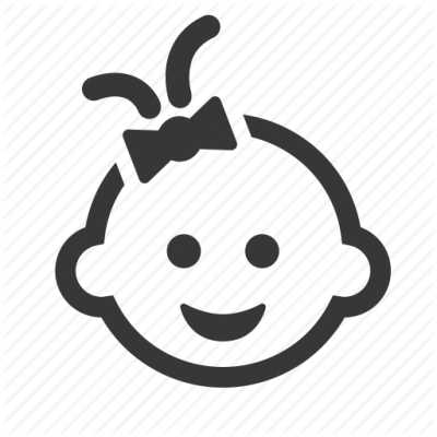 Baby, Baby Girl, Newborn, Raw, Simple Icon Png Png - Baby Logo Transparent Background (400x400), Png Download