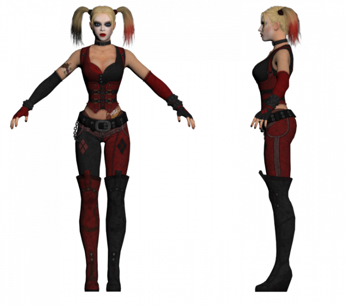 Harley Quinn Download Pc Computer Batman Arkham City - Harley Quinn Arkham City Png (678x600), Png Download