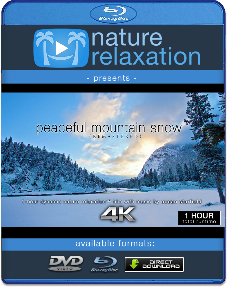 "peaceful Mountain Snow " 1 Hr Dynamic Nature Film - 4k Resolution (1000x1000), Png Download