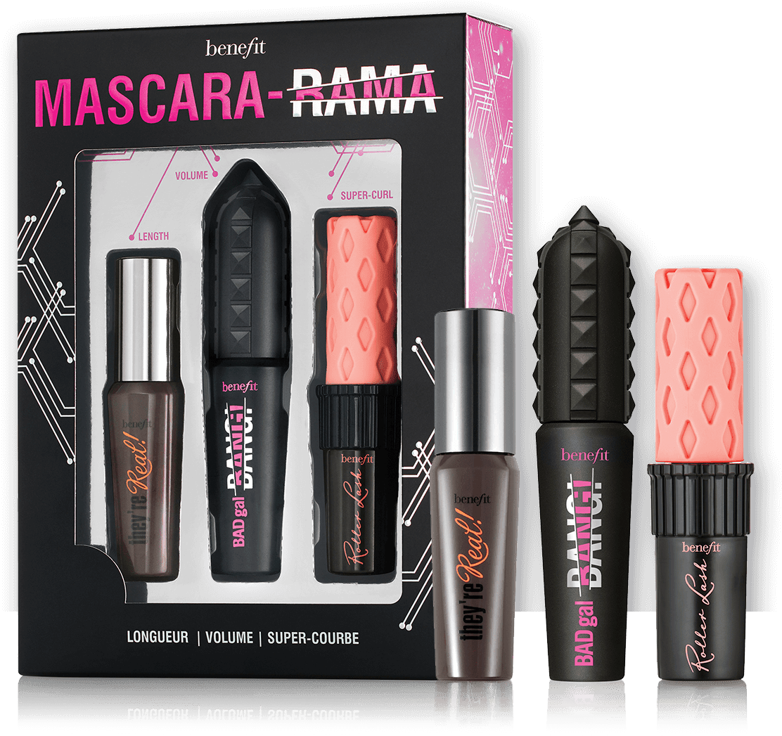 Download Benefit Mascara Rama Mini Mascara Trio Set Full Size PNG