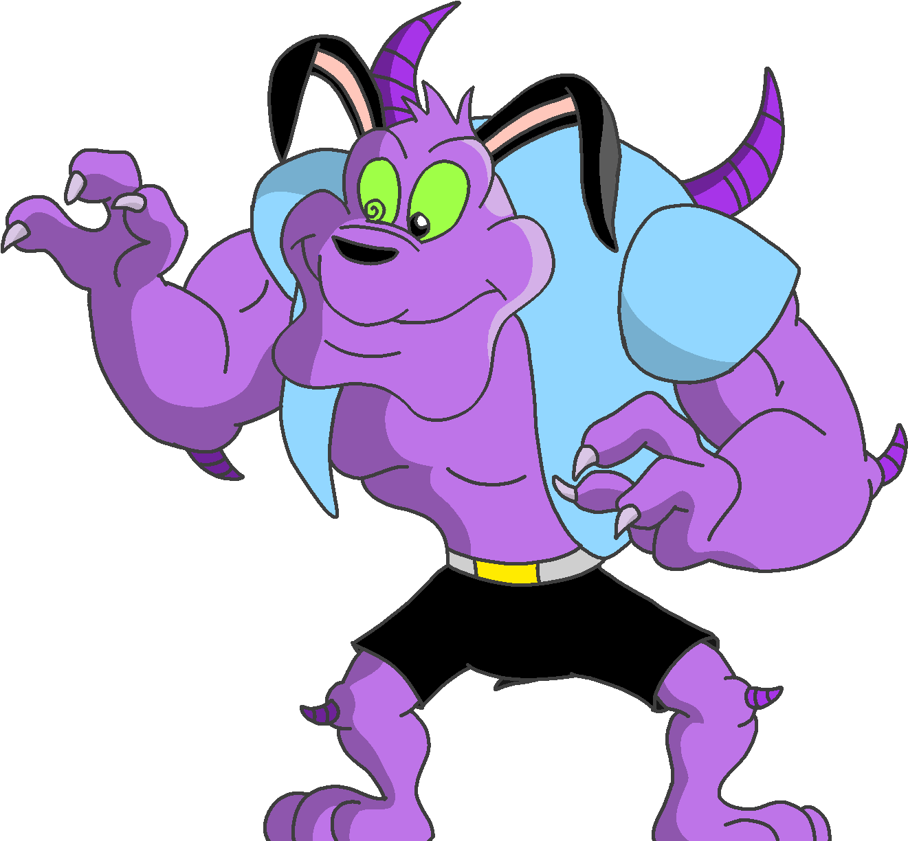 Mutant Evil Peter - Earthworm Jim Drawing With Peter Puppy (1420x1261), Png Download