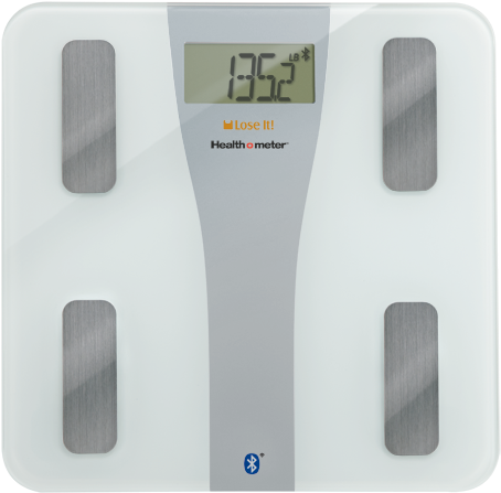 Lose It ® Bluetooth Body Fat Scale By Health O Meter® - Chef Masterpiece Health O Meter Lose It! Wireless Glass (500x485), Png Download