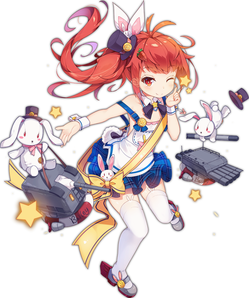 1girl Animal Ears Antenna Hair Azur Lane Bailey Bangs - Azur Lane Bailey (850x1019), Png Download