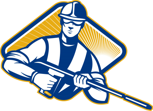 Is Your House Covered In Mold - Clip Art Cartoon Pressure Washer Guy (500x365), Png Download