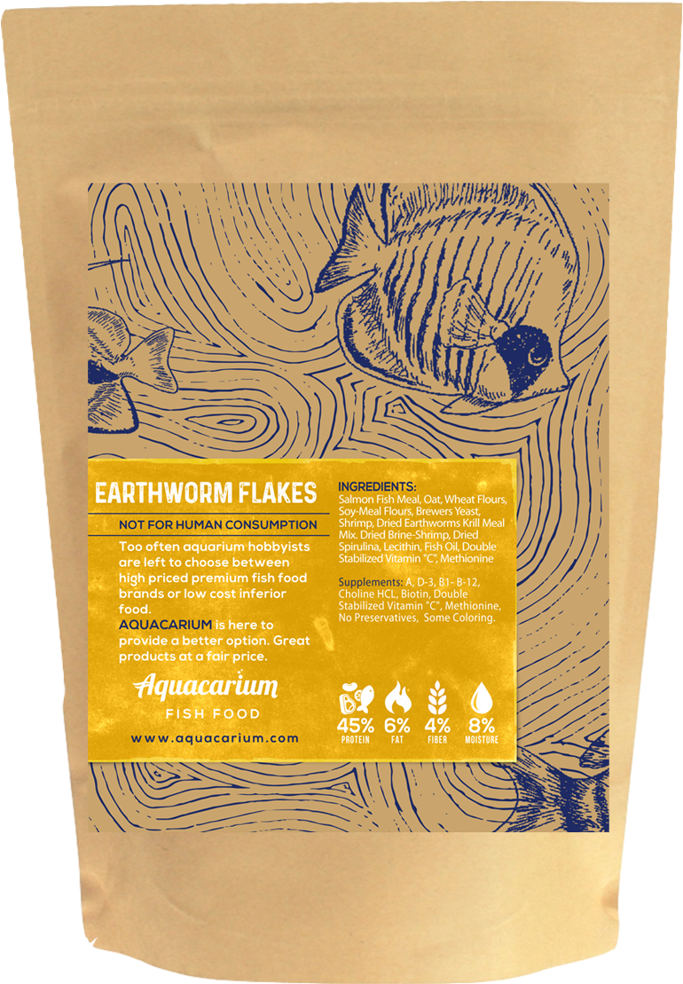 Earthworm Flakes - Omega One Cichlid Flakes (800x1200), Png Download