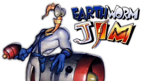 Earthworm Jim Logo - Earth Worm Jim Png (500x281), Png Download