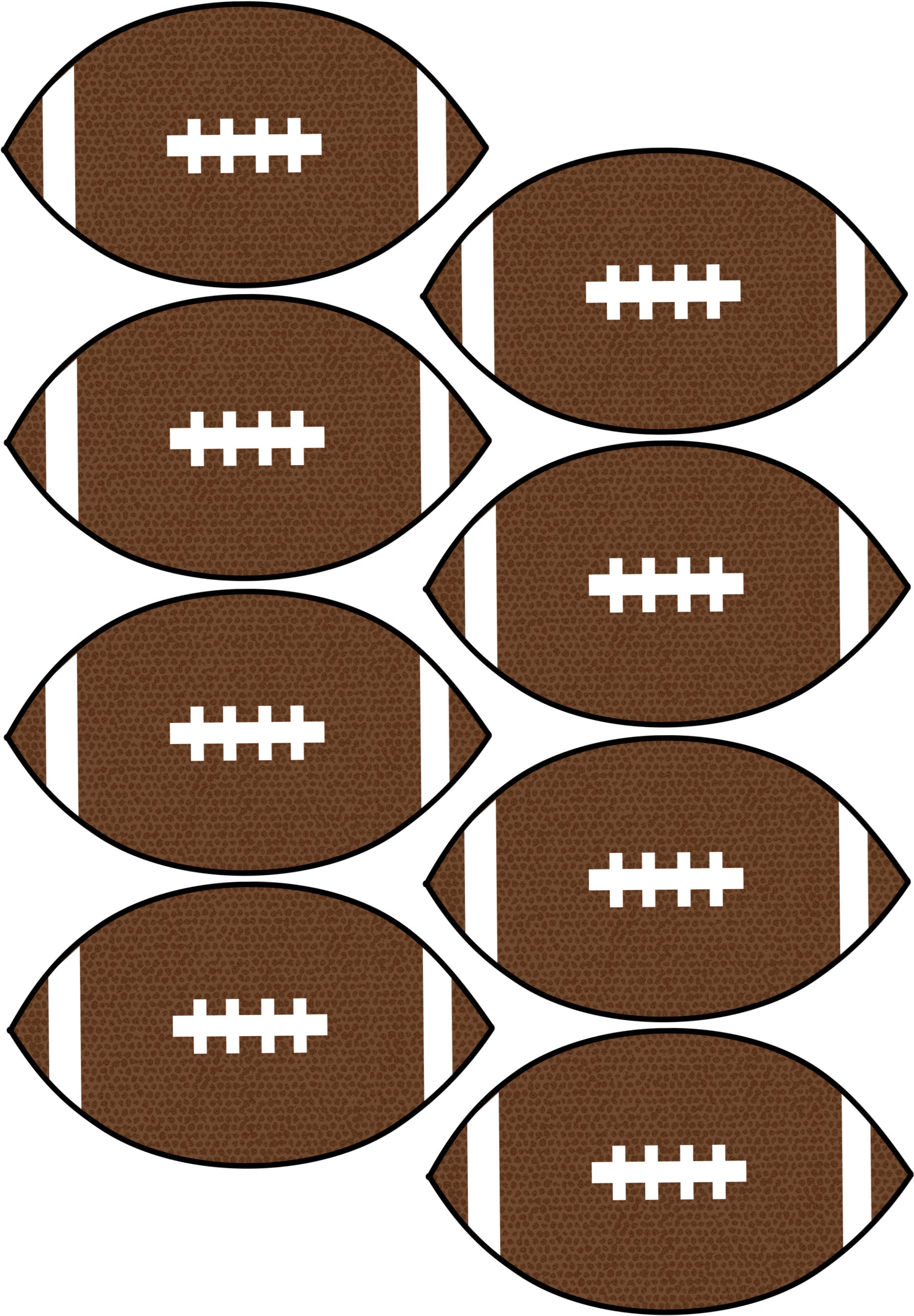 Large Diy Super Bowl Football Banner Printable - Super Bowl Banners To Print (2125x2750), Png Download