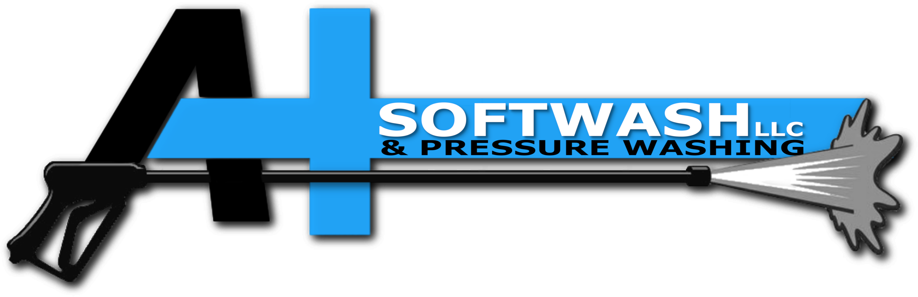 A Soft Wash & Pressure Washing - Pressure Washing (3000x1228), Png Download
