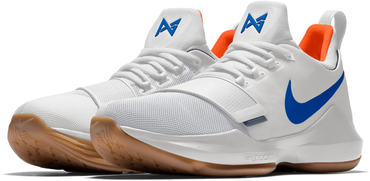 Nike Pg1 Nikeid Okc Thunder - Sneakers (1500x1500), Png Download