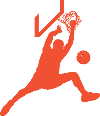 It's Always A Slam Dunk With Schwab - Basketball Wall Decals Basketball Player Gym Wall Decor (346x400), Png Download
