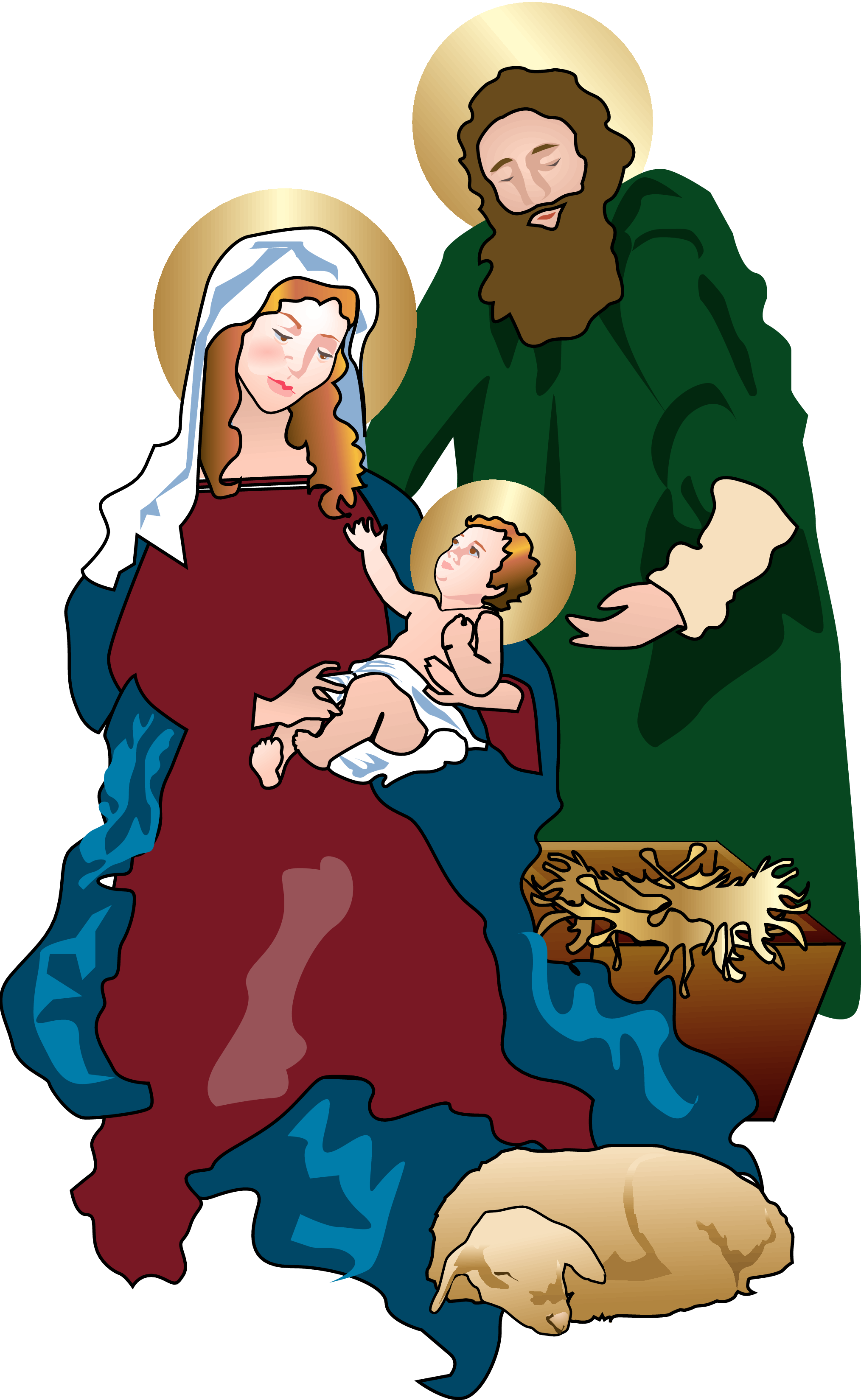 New Year's Eve Liturgy - Clip Art Holy Family (2029x3300), Png Download