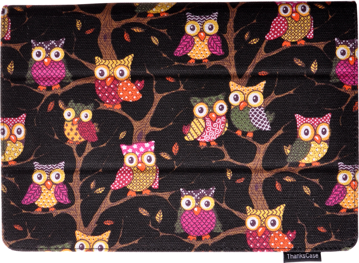Amazon Kindle Fire Hd - Kindle Voyage Case By Thankscase Protective Black Owl (1450x1028), Png Download
