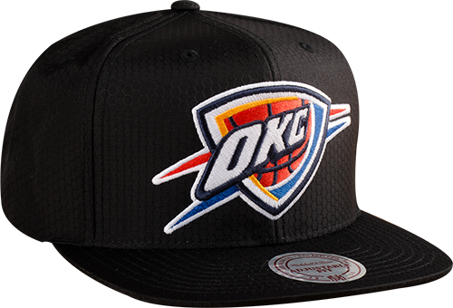Mitchell & Ness Nba Oklahoma City Thunder Black Ripstop - New Era Oklahoma City Thunder 2 Tone Adjustable Snapback (500x340), Png Download
