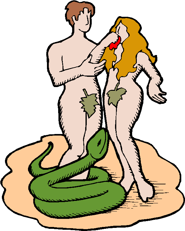 Adam And Eve - Adam And Eve Png (613x746), Png Download