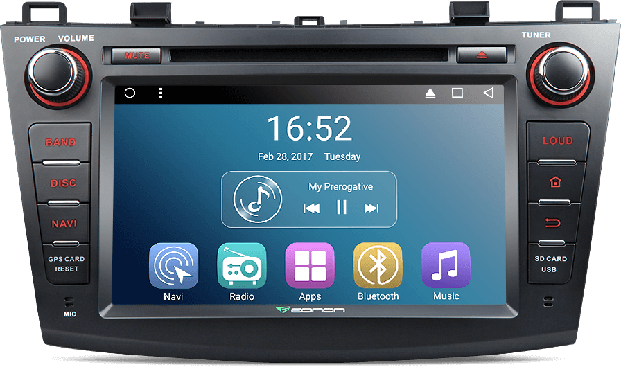 Designed For Mazda 3 8" Hd Digital Capacitive Touchscreen - Vehicle Audio (896x530), Png Download