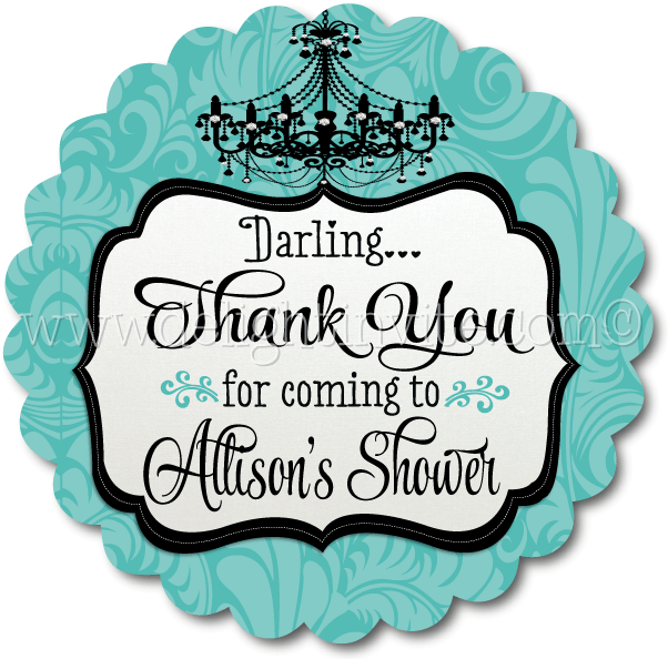 Breakfast At Tiffanys Shower Favor Tags [di-1511ft] - Breakfast At Tiffany's Favor Stickers (612x612), Png Download