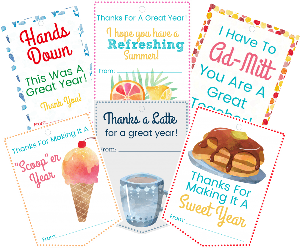 Check Out The 6 Printable Tags With Teacher Gifts For - Gift (1024x835), Png Download