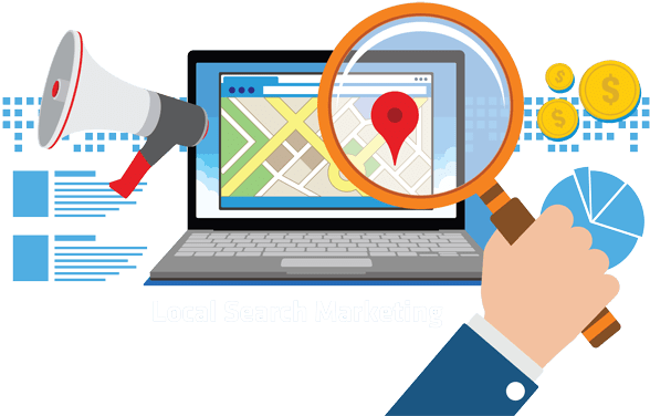 Global Internet Advertising Market - Marketing Local (600x400), Png Download