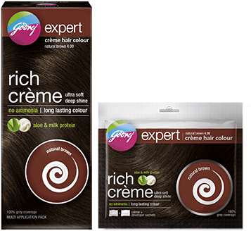 Expert Products - Godrej Brown Hair Colour (370x328), Png Download