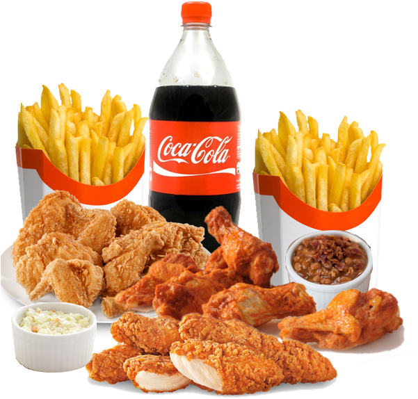 8pcs Chicken 6 Boneless Strips 2 Fries Coleslaw Or - French Fries (600x600), Png Download