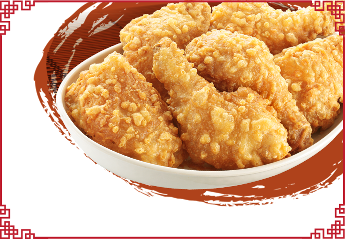 Chinese Style Fried Chicken Platter - Chowking Fried Chicken (691x479), Png Download