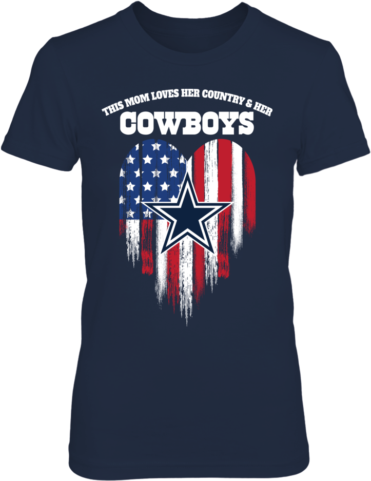 Dallas Cowboys Patriotic This Mom Loves Her Country - Dallas Cowboys (1000x1000), Png Download