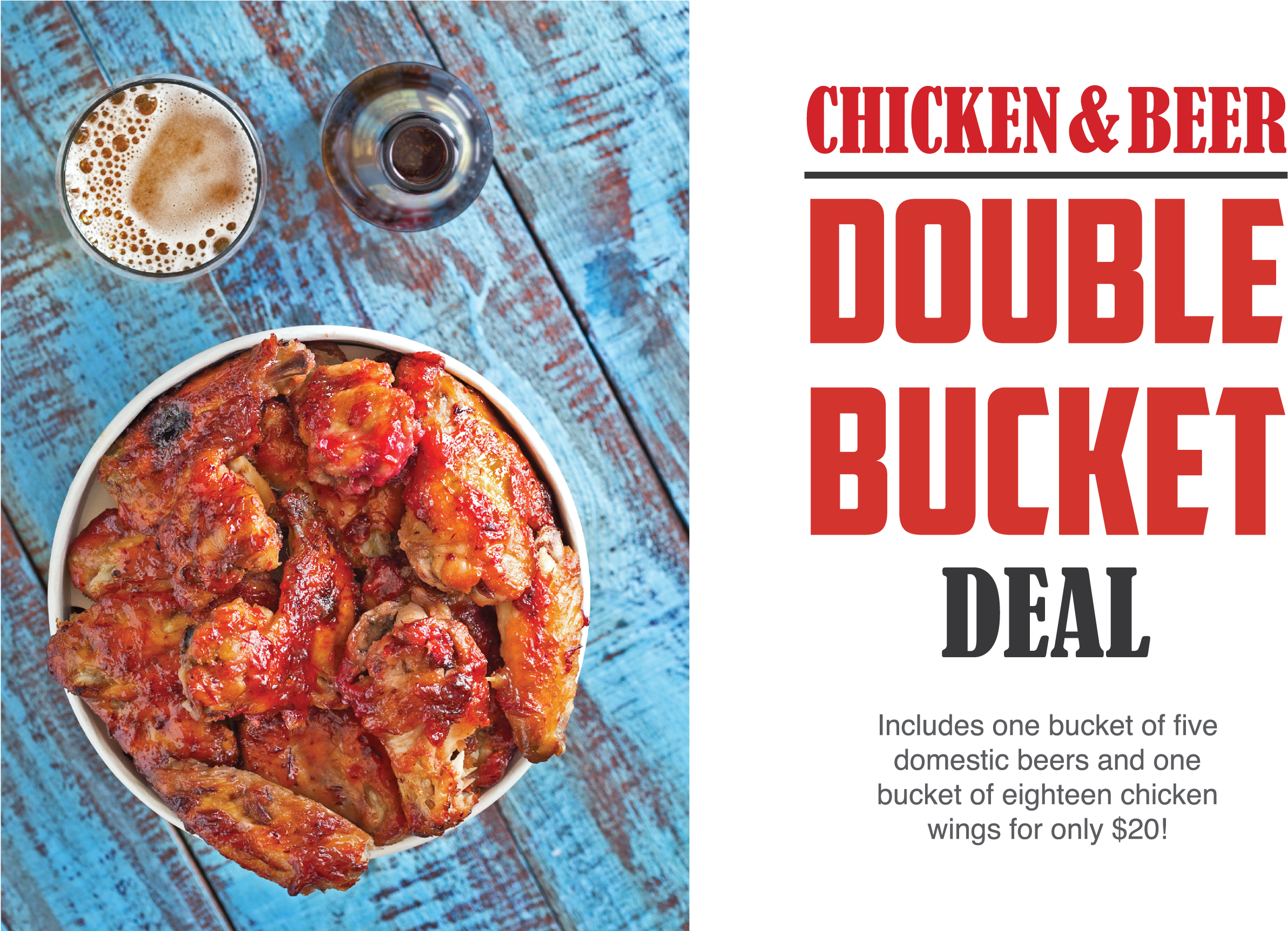 Chicken & Beer Double Bucket Deal - Torn Paper Brush (2588x1723), Png Download