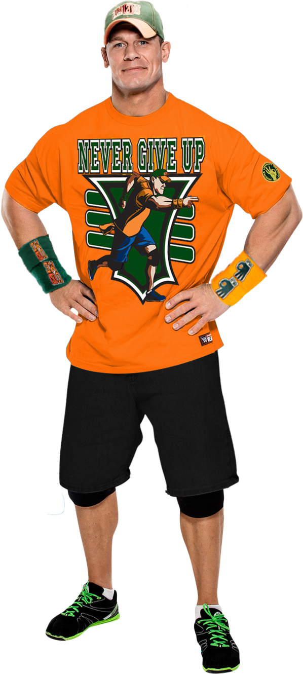 John Cena - Cardboard Cutouts: Wwe - John Cena Light Blue Shirt (597x1336), Png Download