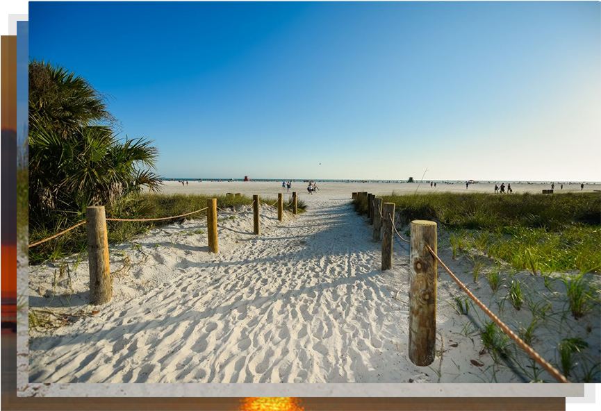 Beach Resort Siesta Key - Siesta Key (900x700), Png Download