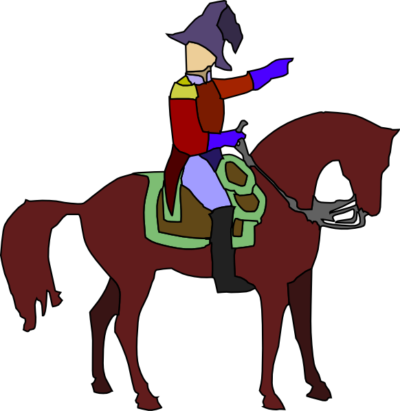 This Free Clip Arts Design Of Historic Soldier On A - Soldier On A Horse (582x598), Png Download