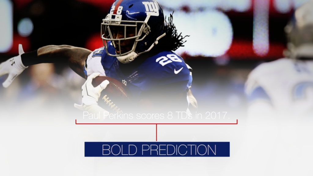 Paul Perkins Scores 8 Tds In - Paul Perkins (1024x576), Png Download