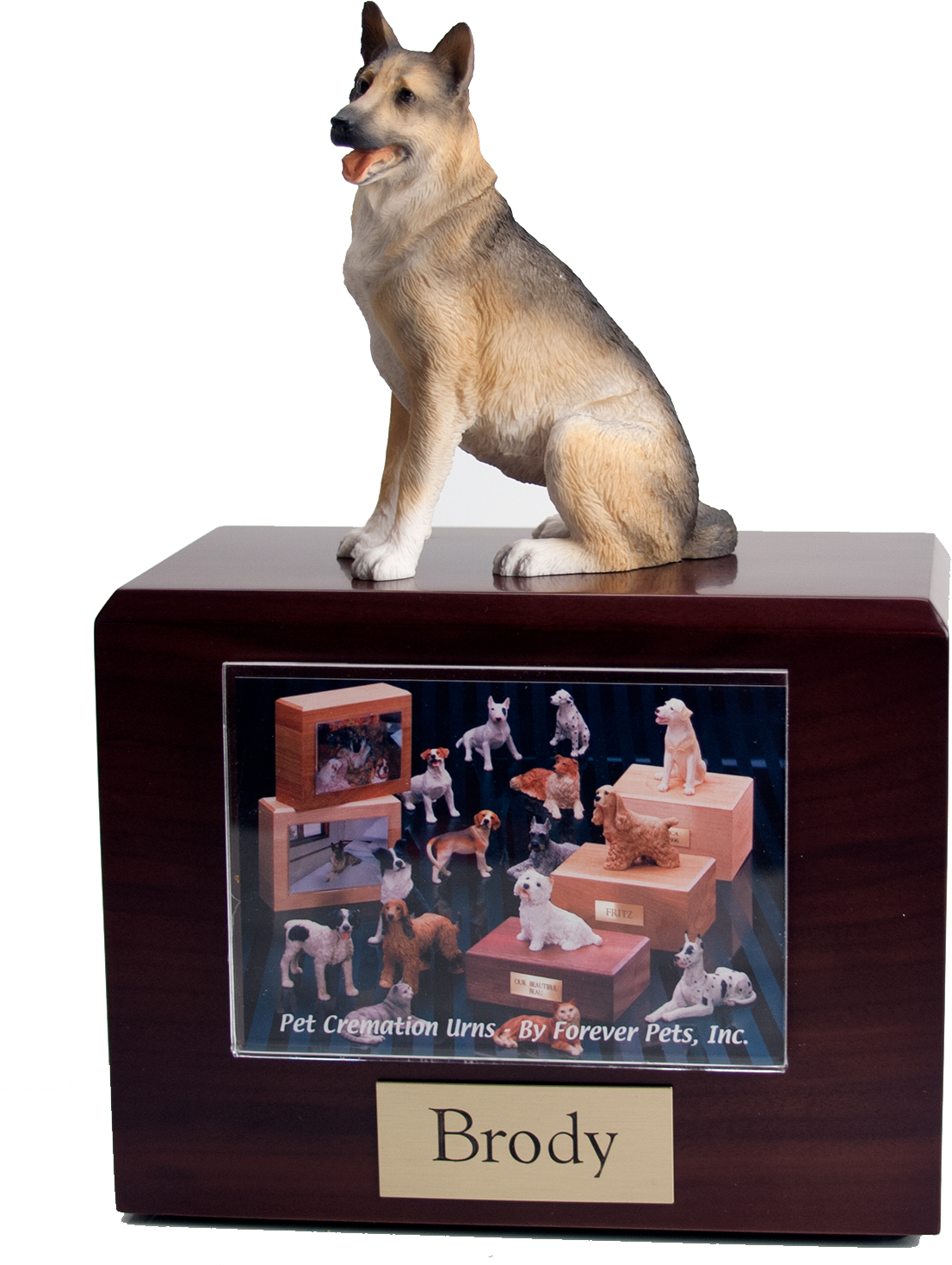 German Shepard-sitting - Dog Figurines (1106x1468), Png Download
