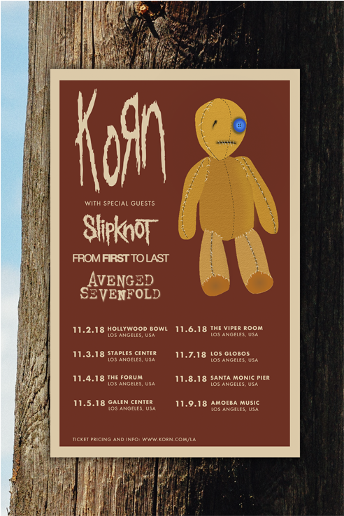 Poster/advertisement Designs - Korn Falling Away From Me 1999 Usa Cd Single Esk46455 (1024x768), Png Download