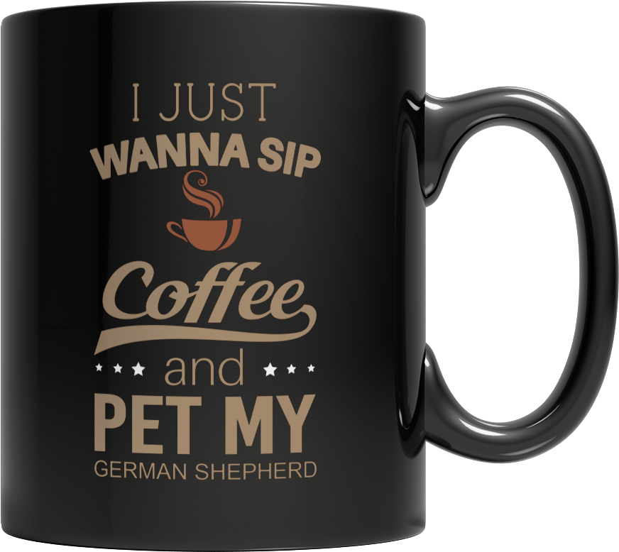 I Just Want To Sip Coffee And Pet My German Shepherd - 7 Billion Smiles Quotes (1024x1024), Png Download