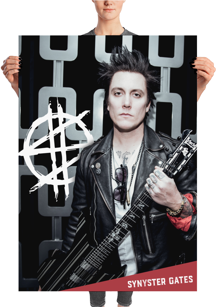 Synyster Gates Of Avenged Sevenfold Poster - Synyster Gates (1000x1000), Png Download