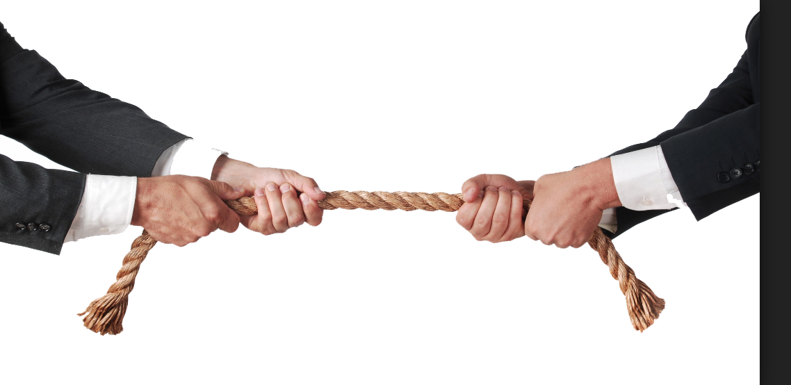 Negotiation Free Download Png - Tug Of War Business (1138x554), Png Download