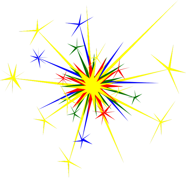Fogos De Artificios Em Png - New Year's Fireworks Clipart (640x612), Png Download