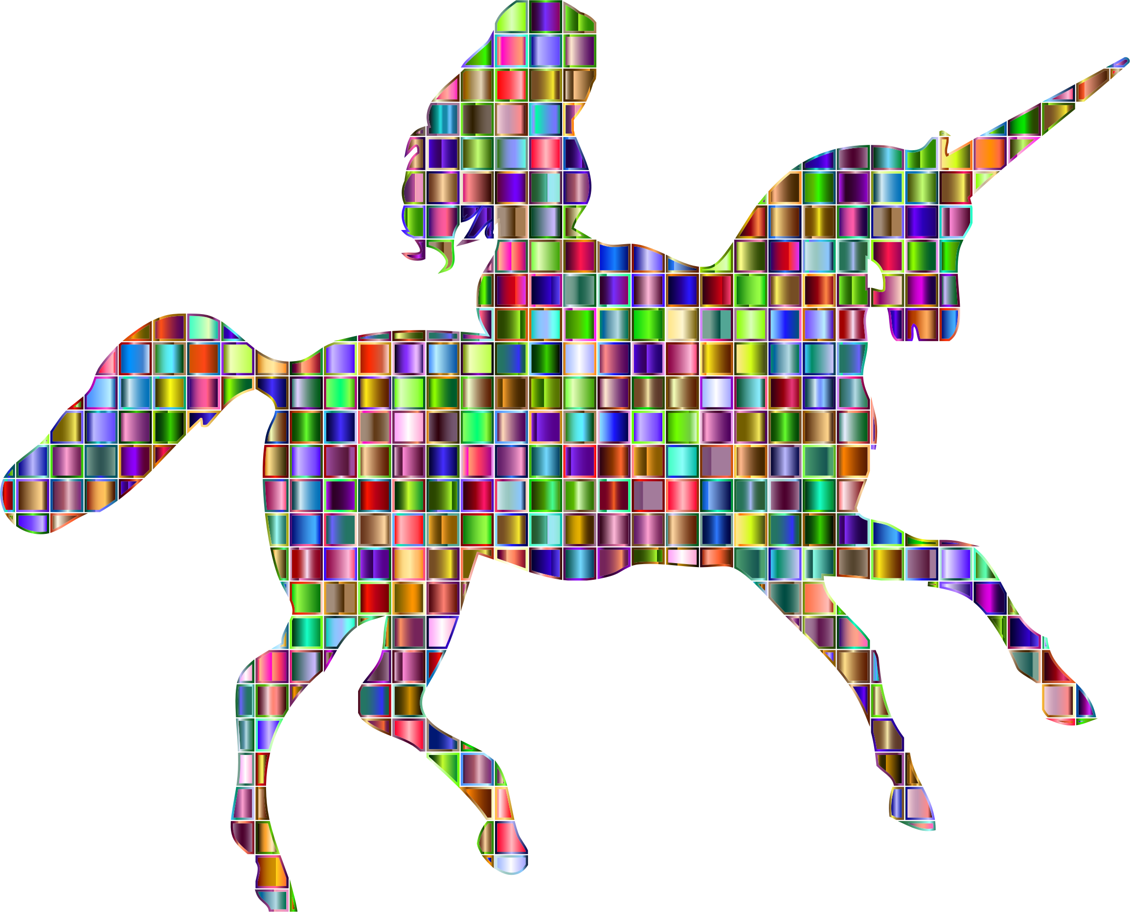 This Free Icons Png Design Of Chromatic Mosaic Woman (2310x1864), Png Download