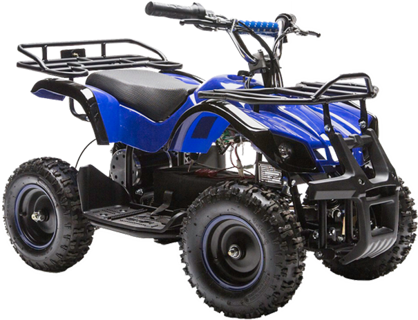 Rosso Motors Equadx Navy Blue - Quad 4 Wheeler (604x500), Png Download