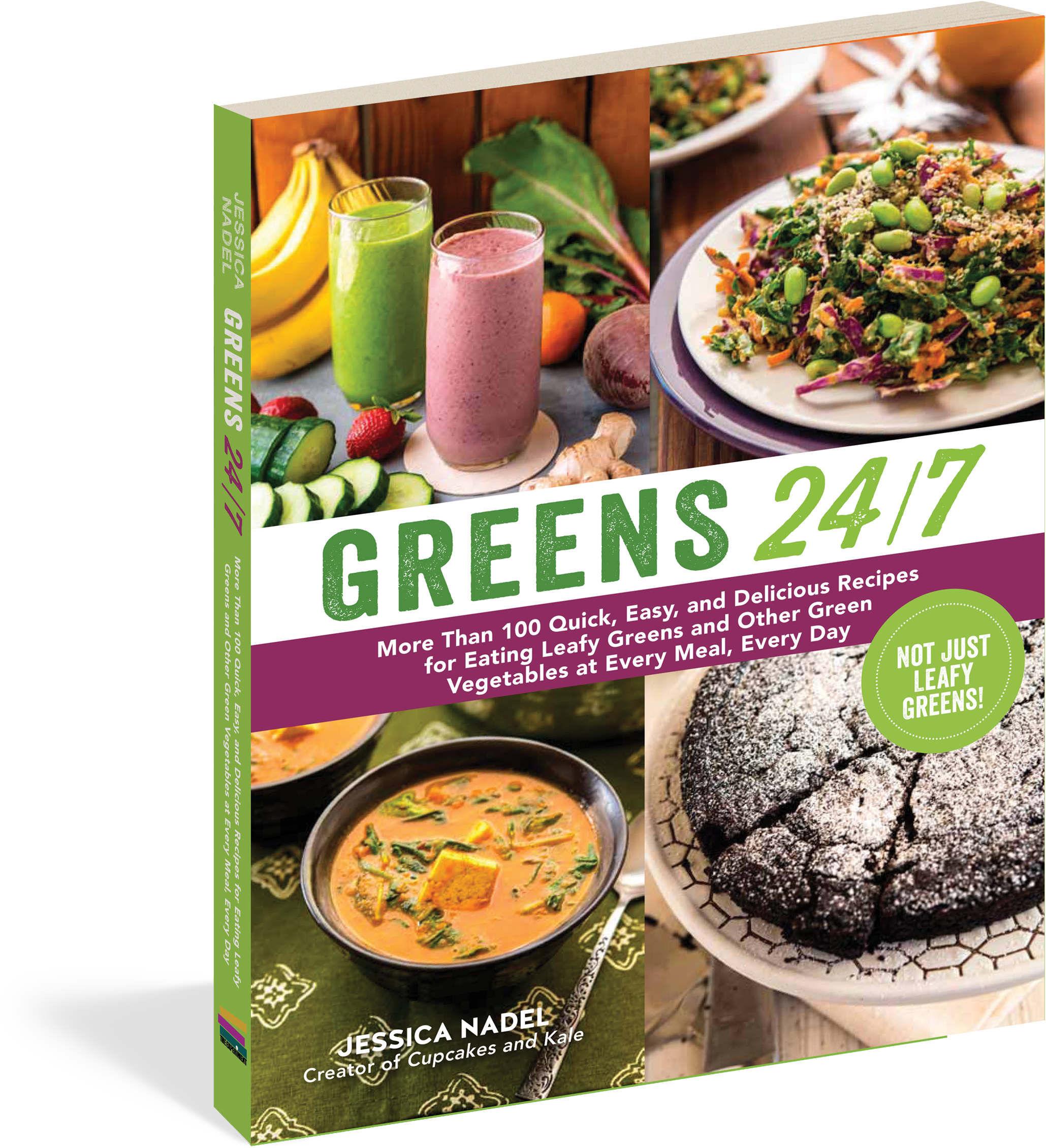 Cover - Greens 24/7 By Jessica Nadel 9781615192274 (paperback) (2175x2400), Png Download