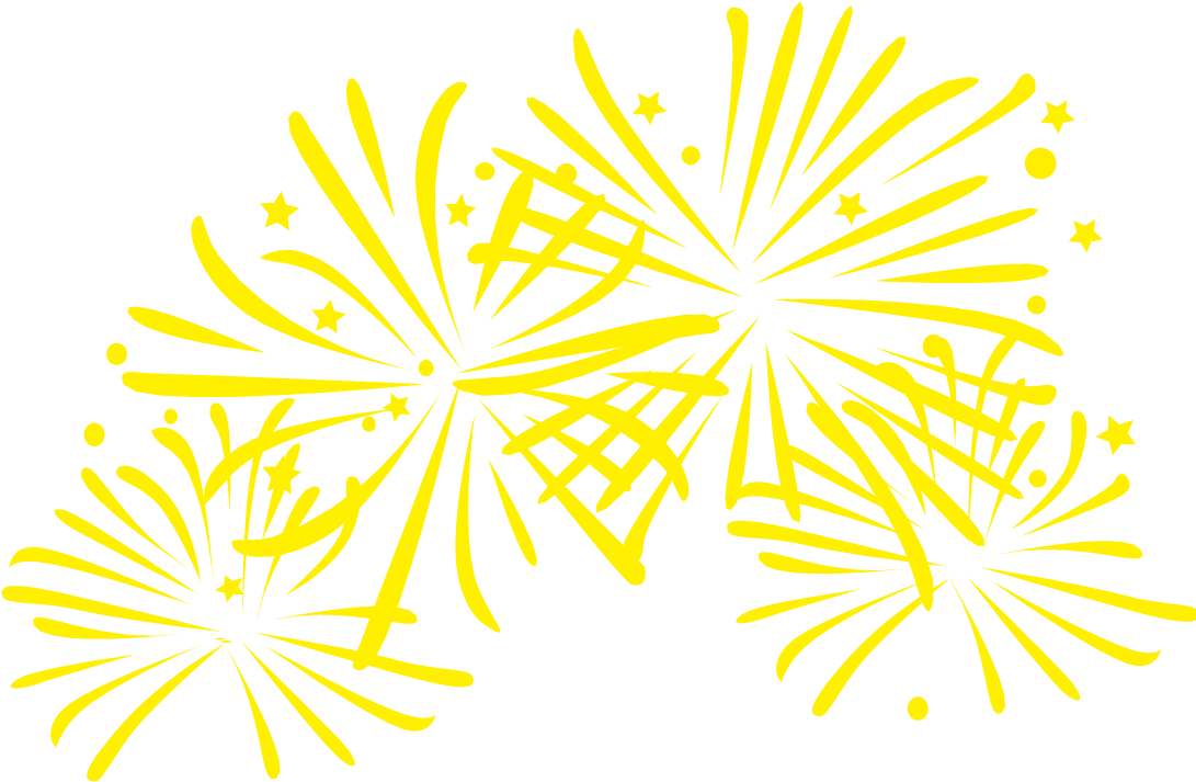 Por Stella - 8 - 11 - - Fogos De Artificio Amarelo Png (1092x764), Png Download