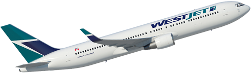 Thousands Of Customers Travel With Westjet Airlines - Boeing 737 Next Generation (500x250), Png Download