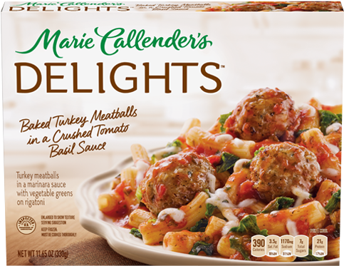 Curb Your Cravings For Italian Food With Meatballs - Marie Callenders Delights Baked Turkey Meatballs (500x500), Png Download