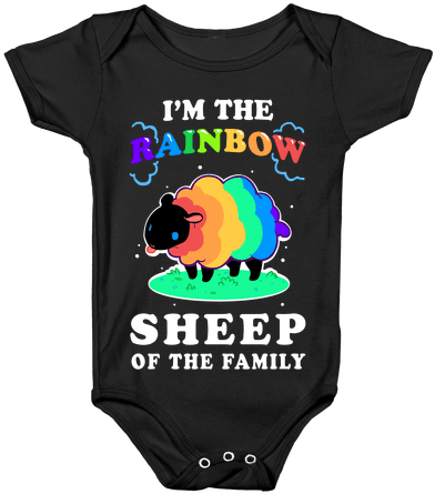 I'm The Rainbow Sheep Of The Family Baby Onesy - All Might Baby Onesie (484x484), Png Download