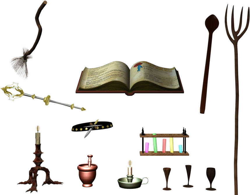 Wiccan Witchcraft Clipart (900x695), Png Download