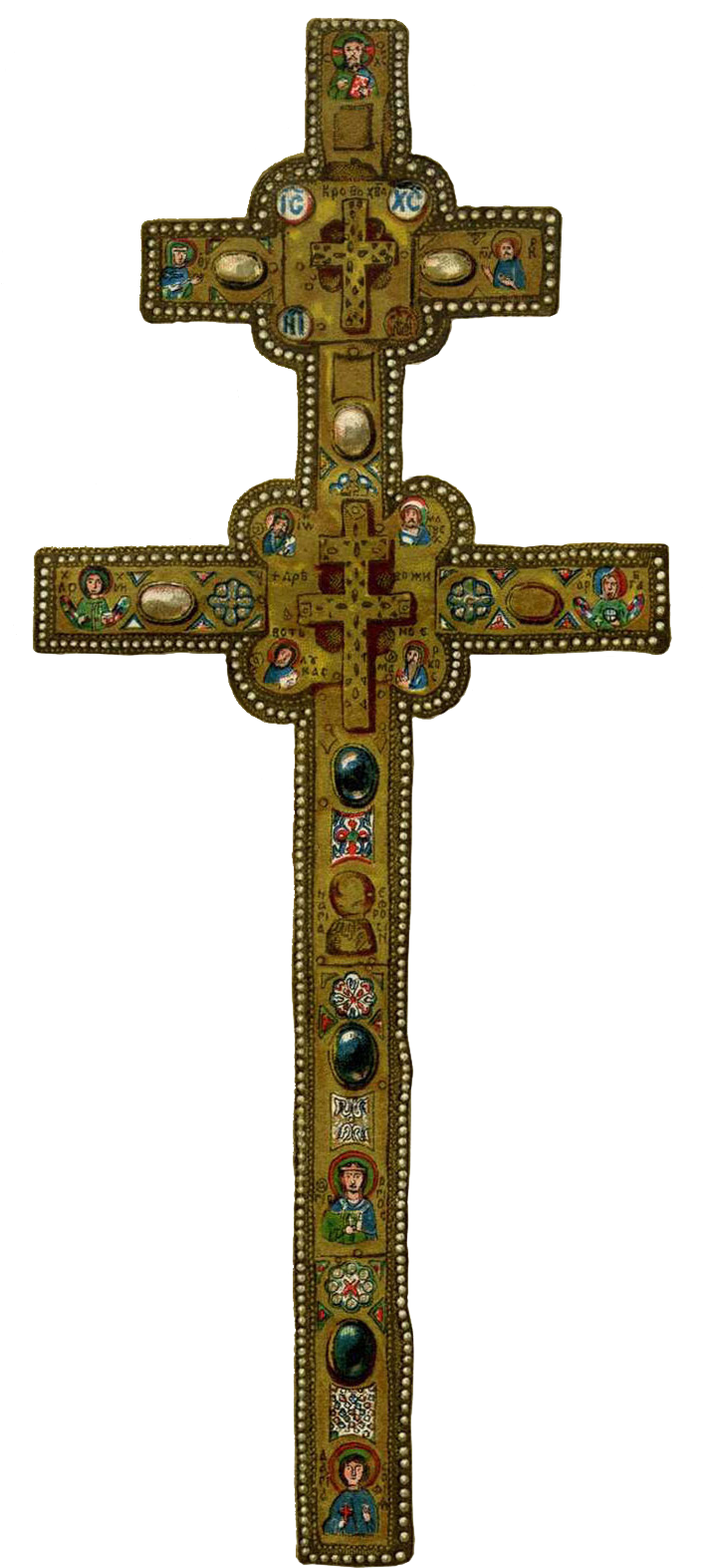 Cross Of Saint Euphrosyne Transp - Cross Of Saint Euphrosyne (716x1614), Png Download