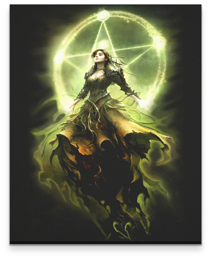 Witch Wiccan Pentagram (1024x1024), Png Download