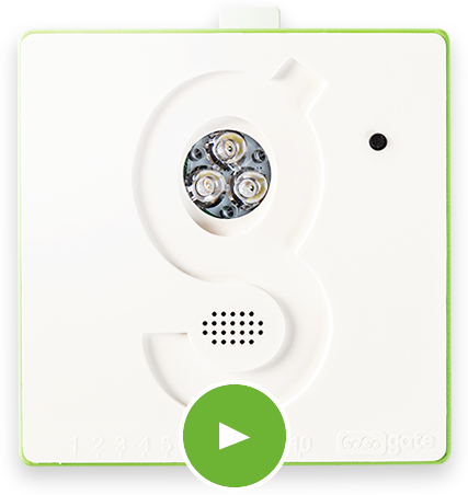 Open, Close And Monitor Your Garage - Circle (427x452), Png Download