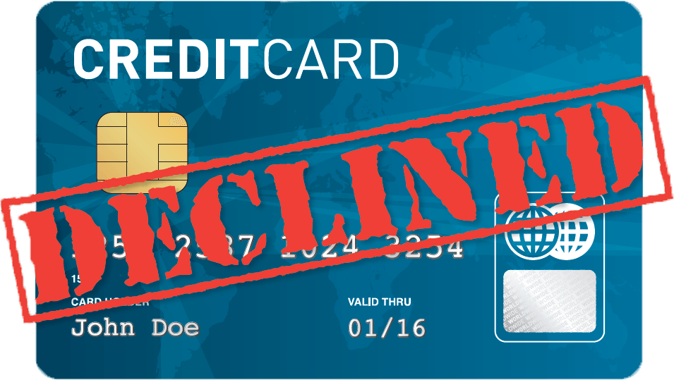 Credit Card Declined (955x539), Png Download